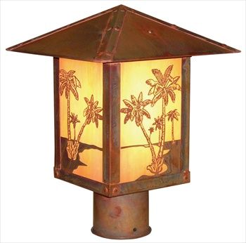 TRP-16PT Arroyo Craftsman Timber Ridge Palm Tree Lg. Post Mount
