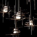 Tura 10-Light Frosted Glass Mobile Pendant 1