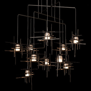 Tura 10-Light Frosted Glass Mobile Pendant 2