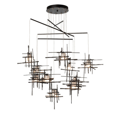 Tura 10-Light Frosted Glass Mobile Pendant 4