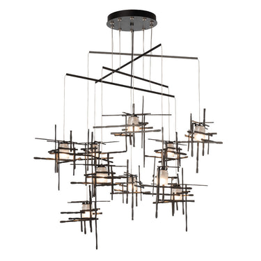 Tura 10-Light Frosted Glass Mobile Pendant 