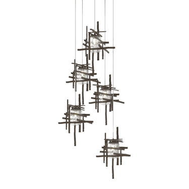 Tura 5-Light Seeded Glass Pendant 16