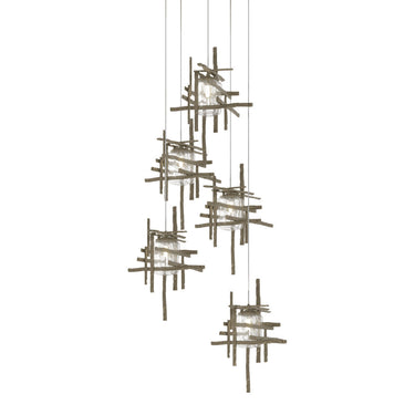 Tura 5-Light Seeded Glass Pendant 20