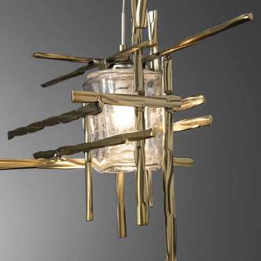 Tura 5-Light Seeded Glass Pendant 8