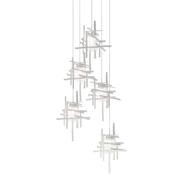 Tura 5-Light Seeded Glass Pendant 