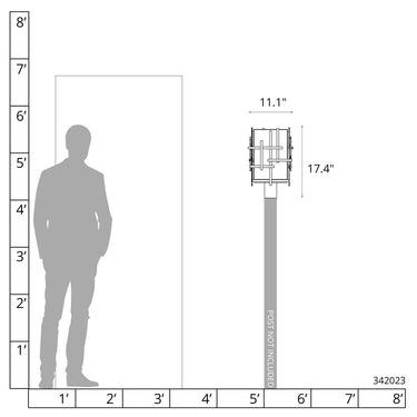 Tura Outdoor Post Light 4