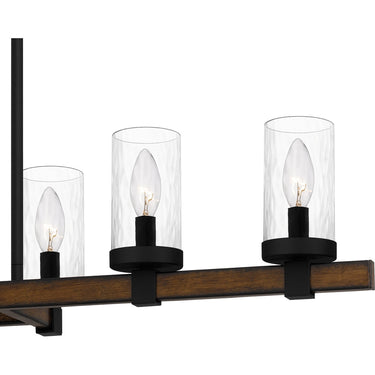Tuthill 6 Light Island Light in Matte Black 3