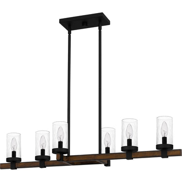 Tuthill 6 Light Island Light in Matte Black 4