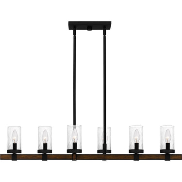 Tuthill 6 Light Island Light in Matte Black 5
