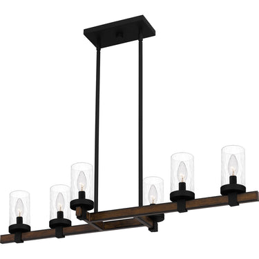 Tuthill 6 Light Island Light in Matte Black 6
