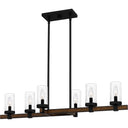 Tuthill 6 Light Island Light in Matte Black 1