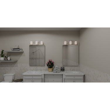 Ulysses 3 Light Bath Light in Brushed Nickel 3
