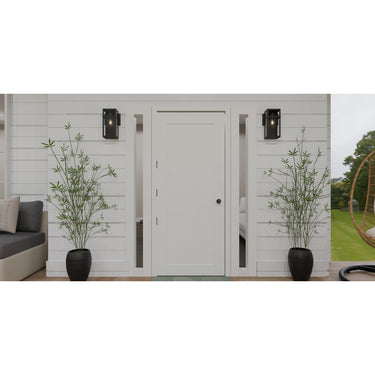 Vanessa VSA8306MBK 1 Light Outdoor Wall Sconce in Matte Black 1