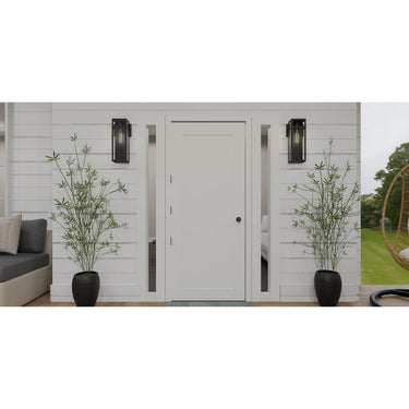 Vanessa VSA8406MBK 1 Light Outdoor Wall Sconce in Matte Black 3