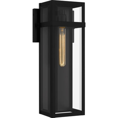 Vanessa VSA8406MBK 1 Light Outdoor Wall Sconce in Matte Black 1