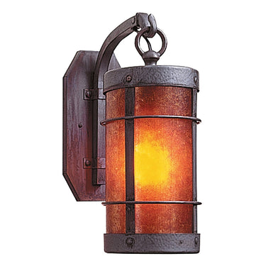 VB-7NR Arroyo Craftsman Valencia Sm. Flat Roof Sconce w/ Arm 1