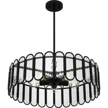 Vera 5 Light Pendant in Matte Black 1