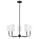 Visual Comfort Studio 3109305-112 Five Light Chandelier in Midnight Black - Crescent Harbor