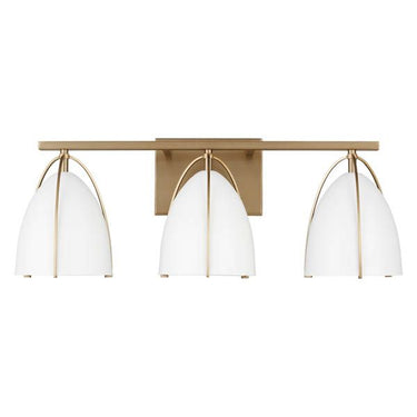 Visual Comfort Studio 4451803EN3-848 Three Light Wall / Bath in Satin Brass - Crescent Harbor