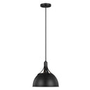 Visual Comfort Studio 6524201-112 One Light Pendant in Midnight Black - Crescent Harbor
