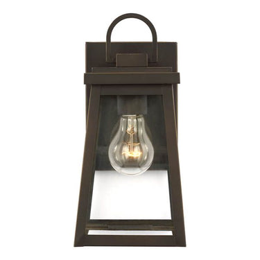 Visual Comfort Studio 8548401-71 Small One Light Outdoor Wall Lantern in Antique Bronze - Crescent Harbor
