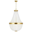 Visual Comfort Studio CC14812BBS Medium Chandelier in Burnished Brass - Crescent Harbor