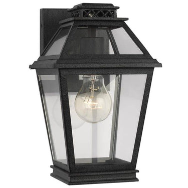 Visual Comfort Studio CO1001DWZ Extra Small Outdoor Wall Lantern in Dark Weathered Zinc - Crescent Harbor