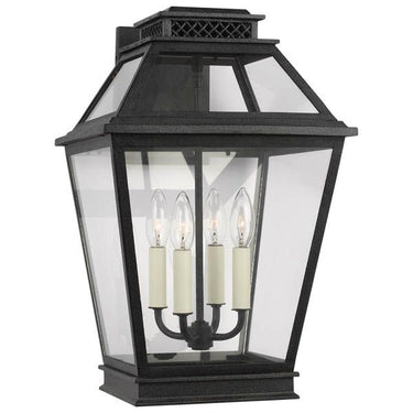 Visual Comfort Studio CO1034DWZ Large Outdoor Wall Lantern in Dark Weathered Zinc - Crescent Harbor