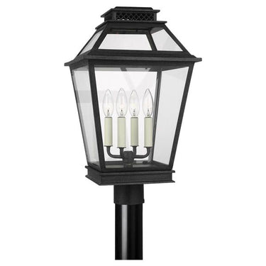 Visual Comfort Studio CO1064DWZ Post Lantern in Dark Weathered Zinc - Crescent Harbor