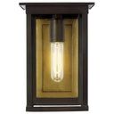 Visual Comfort Studio CO1101HTCP Small Outdoor Wall Lantern in Heritage Copper - Crescent Harbor