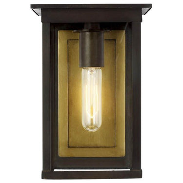 Visual Comfort Studio CO1101HTCP Small Outdoor Wall Lantern in Heritage Copper - Crescent Harbor