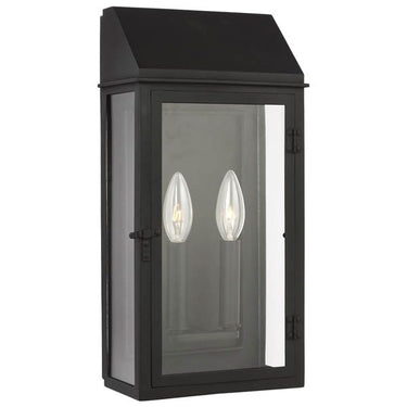 Visual Comfort Studio CO1262TXB Medium Outdoor Wall Lantern in Textured Black - Crescent Harbor