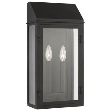 Visual Comfort Studio CO1272TXB Large Outdoor Wall Lantern in Textured Black - Crescent Harbor
