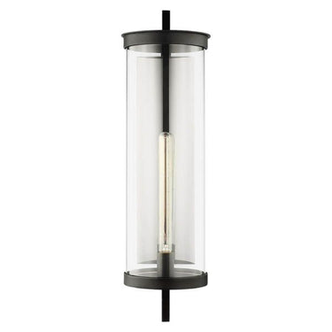 Visual Comfort Studio CO1281TXB Extra Large Wall Lantern in Textured Black - Crescent Harbor