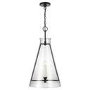 Visual Comfort Studio CP1091AI Large Pendant in Aged Iron - Crescent Harbor
