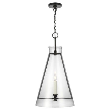 Visual Comfort Studio CP1091AI Large Pendant in Aged Iron - Crescent Harbor
