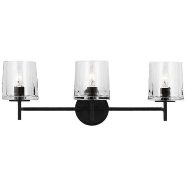 Visual Comfort Studio EV1003AI 3 - Light Vanity in Aged Iron - Crescent Harbor