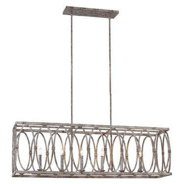 Visual Comfort Studio F3224/6DA Linear Chandelier - Crescent Harbor