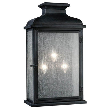 Visual Comfort Studio OL11104DWZ Wide Lantern in Dark Weathered Zinc - Crescent Harbor