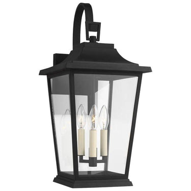 Visual Comfort Studio OL15402TXB Medium Lantern in Textured Black - Crescent Harbor