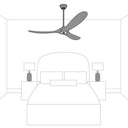Visual Comfort Studio 14PRR72AGPD Prairie 72" LED Ceiling Fan in Aged Pewter