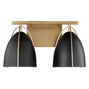 Visual Comfort Studio 4451702-848 Two Light Wall / Bath in Satin Brass