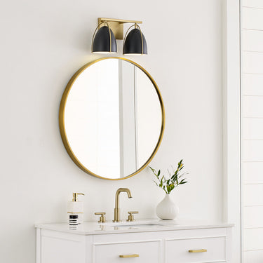 Visual Comfort Studio 4451702-848 Two Light Wall / Bath in Satin Brass