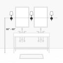 Visual Comfort Studio 4665002 Large Two Light Wall / Bath