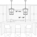 Visual Comfort Studio 6526303 Small Three Light Hall / Foyer