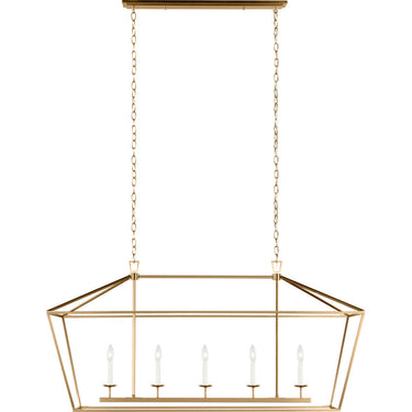 Visual Comfort Studio 6692605 Five Light Medium Linear Chandelier