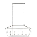 Visual Comfort Studio 6692605 Five Light Medium Linear Chandelier