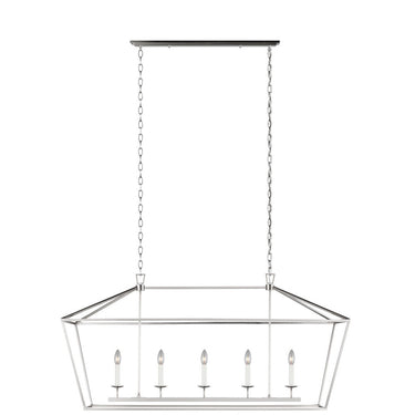 Visual Comfort Studio 6692605 Five Light Medium Linear Chandelier