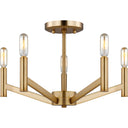 Visual Comfort Studio 7724305 Five Light Semi-Flush Mount