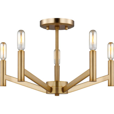 Visual Comfort Studio 7724305 Five Light Semi-Flush Mount